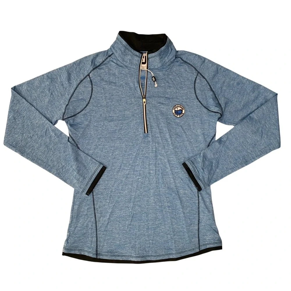 FootJoy FJ‎ Devils Ridge Golf Club Pullover Blue Quarter Zip Women's Small New